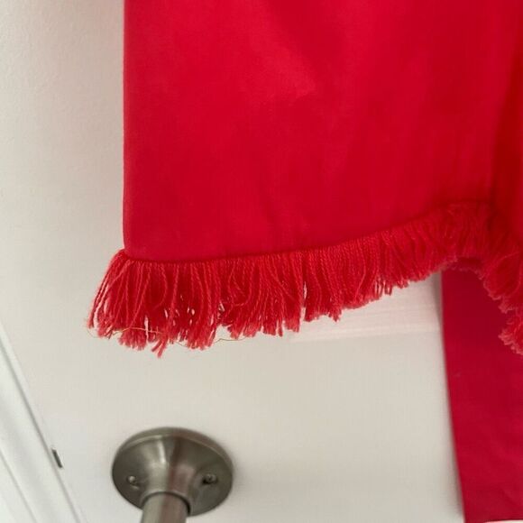 N/ Nicholas Red Poppy Off The Shoulder Ruffle Mini Dress Size 0 - Picture 5 of 5